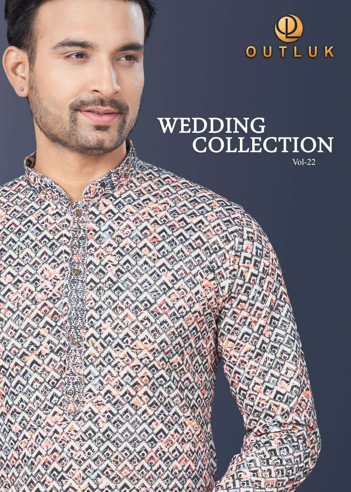 OUTLUK WEDDING COLLECTION VOL 22 KURTA PAJAMA COLLECTION SERIES PINTEX KURTA PAJAMA