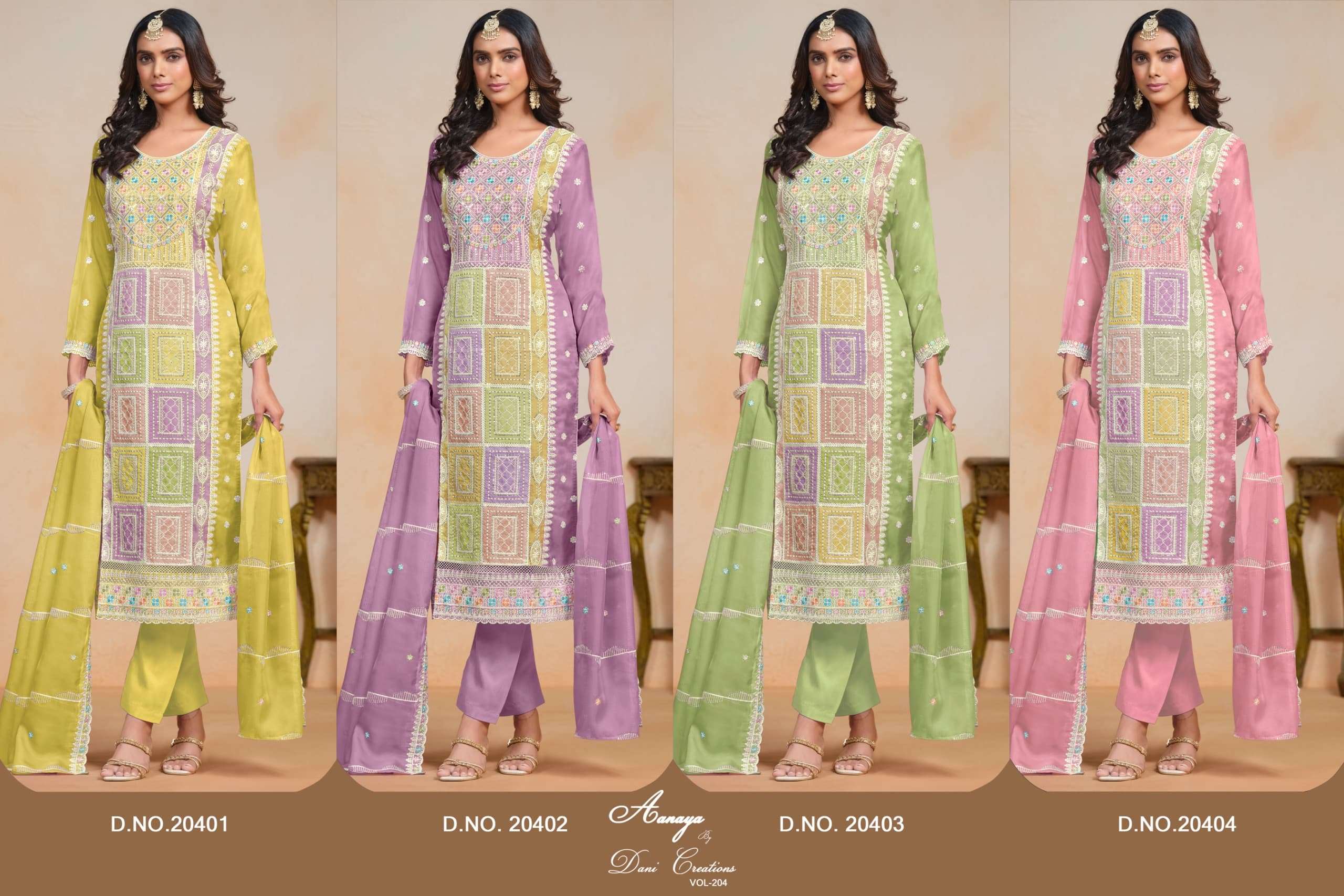 AANAYA VOL 204 SERIES 20401 TO 20404 BY DANI CREATIONS 