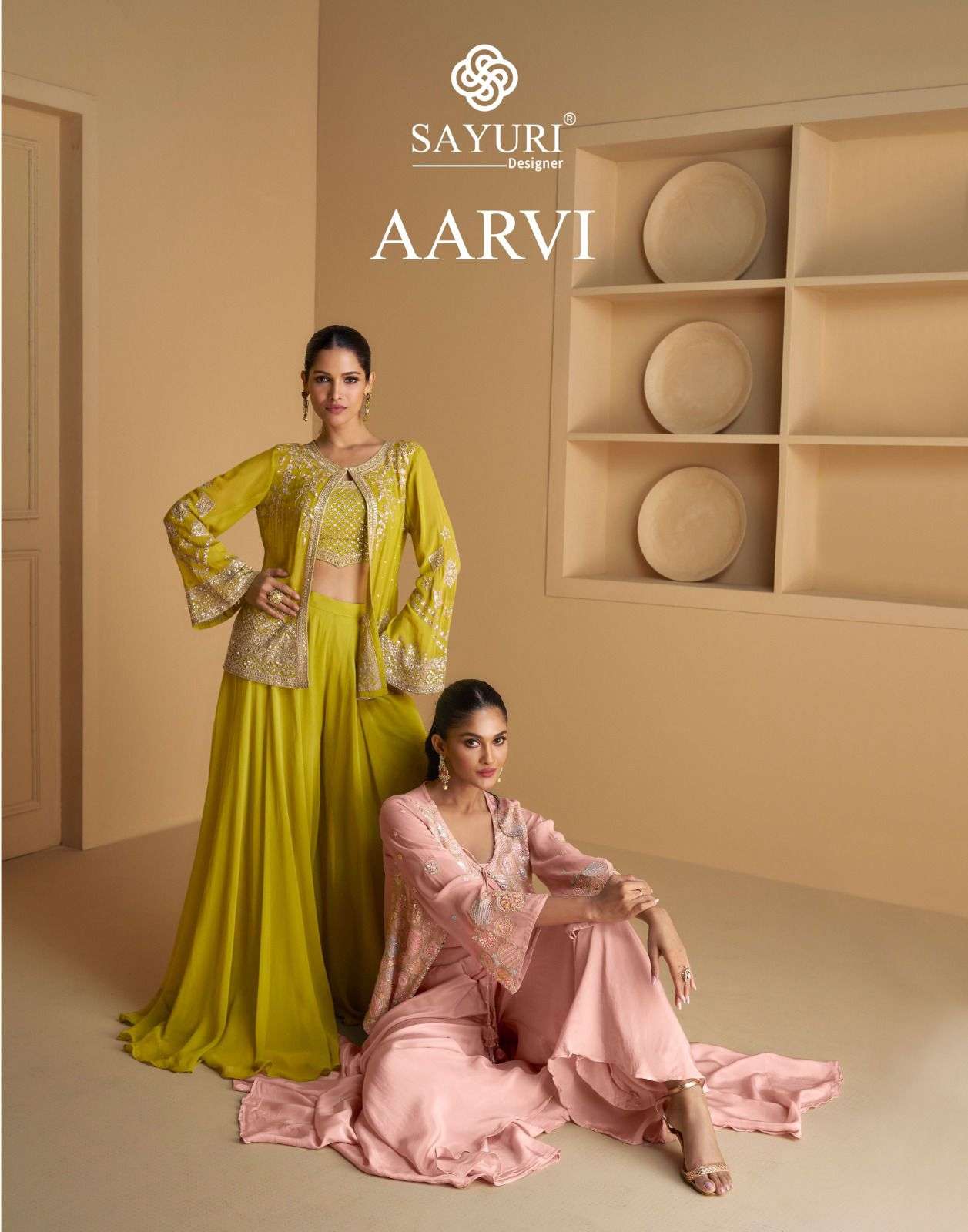 AARVI SERIES 5529 OR 5530 BY SAYURI DESIGNER STYLISH CROP TOP 