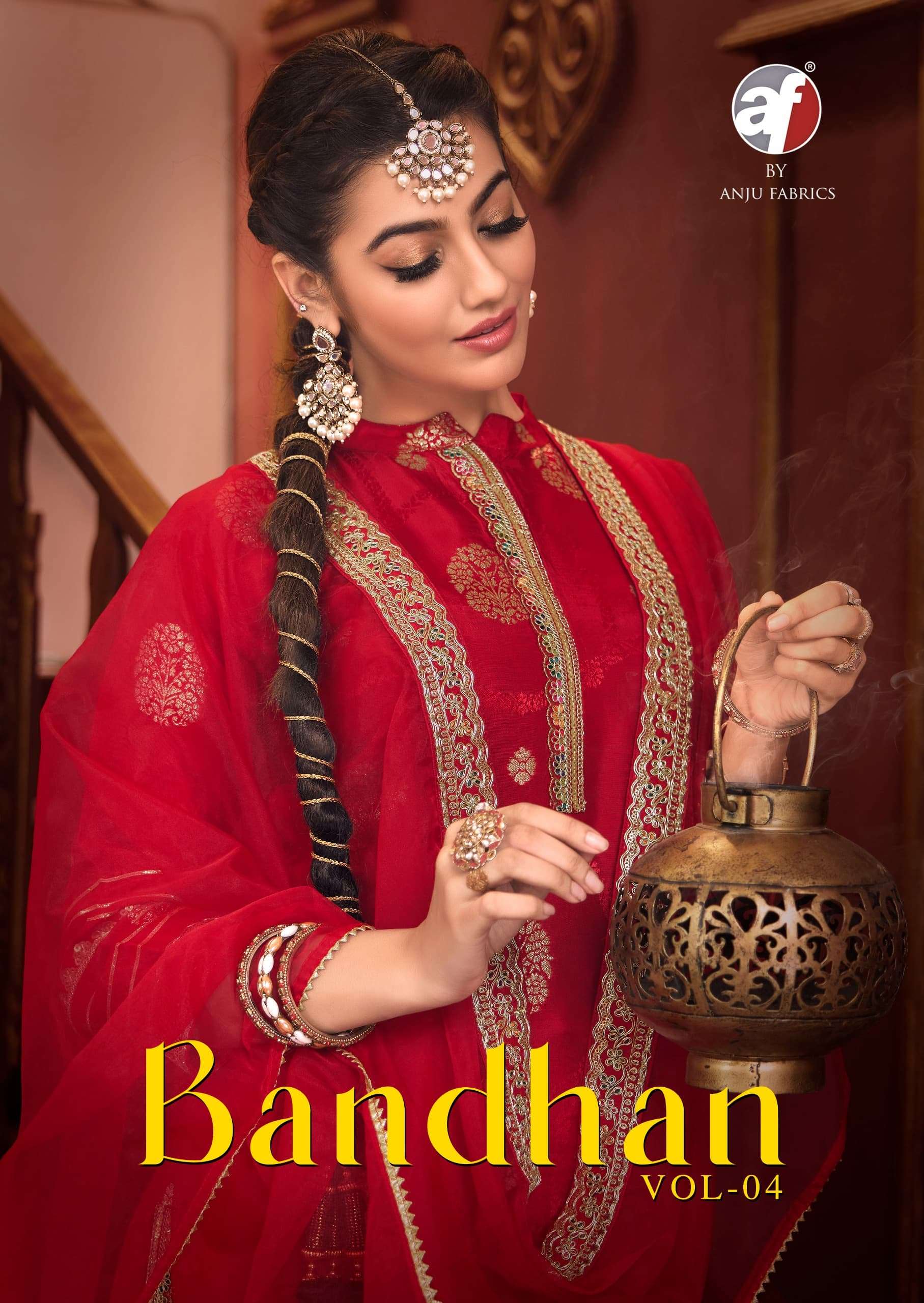 bandhan vol 4 by anju fabrics kurti pant with dupatta collection