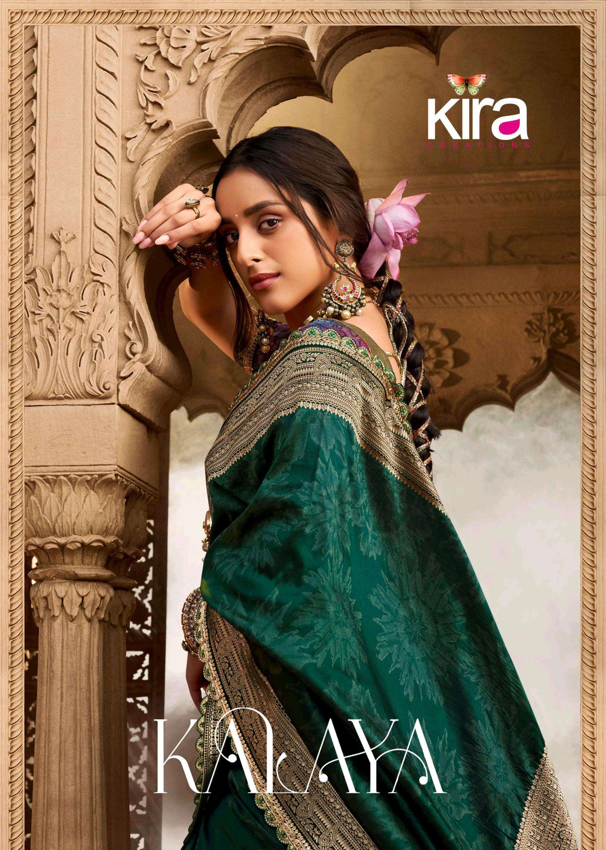 KALAYA SILK SAREES 6301 TO 6305 BY KIRA banarasi silk saree 