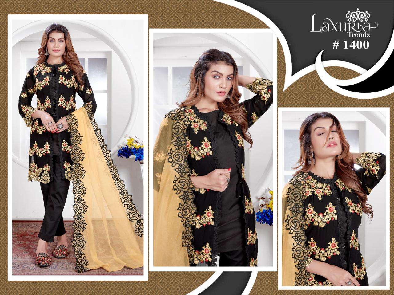 LAXURIA TRENDZ D NO 1400 PAKISTANI EID COLLECTION 