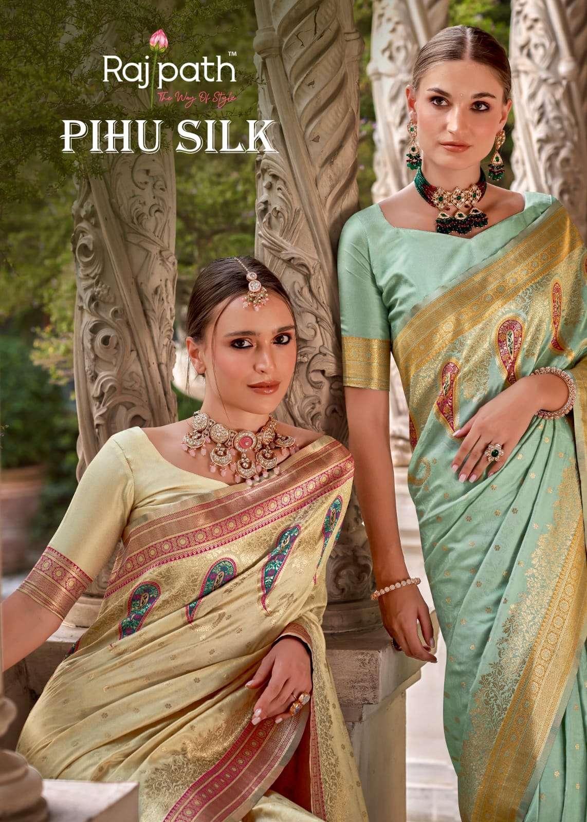 PIHU SILK SERIES 490001 TO 490006 BY RAJPATH FABRICS 