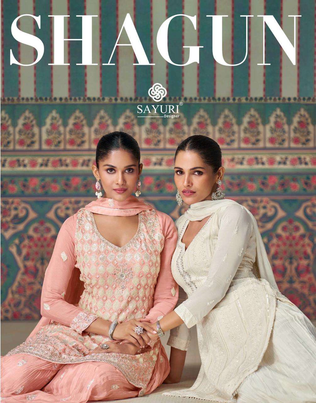 shagun series 5617 to 5619 by Sayuri designer sharara collection 