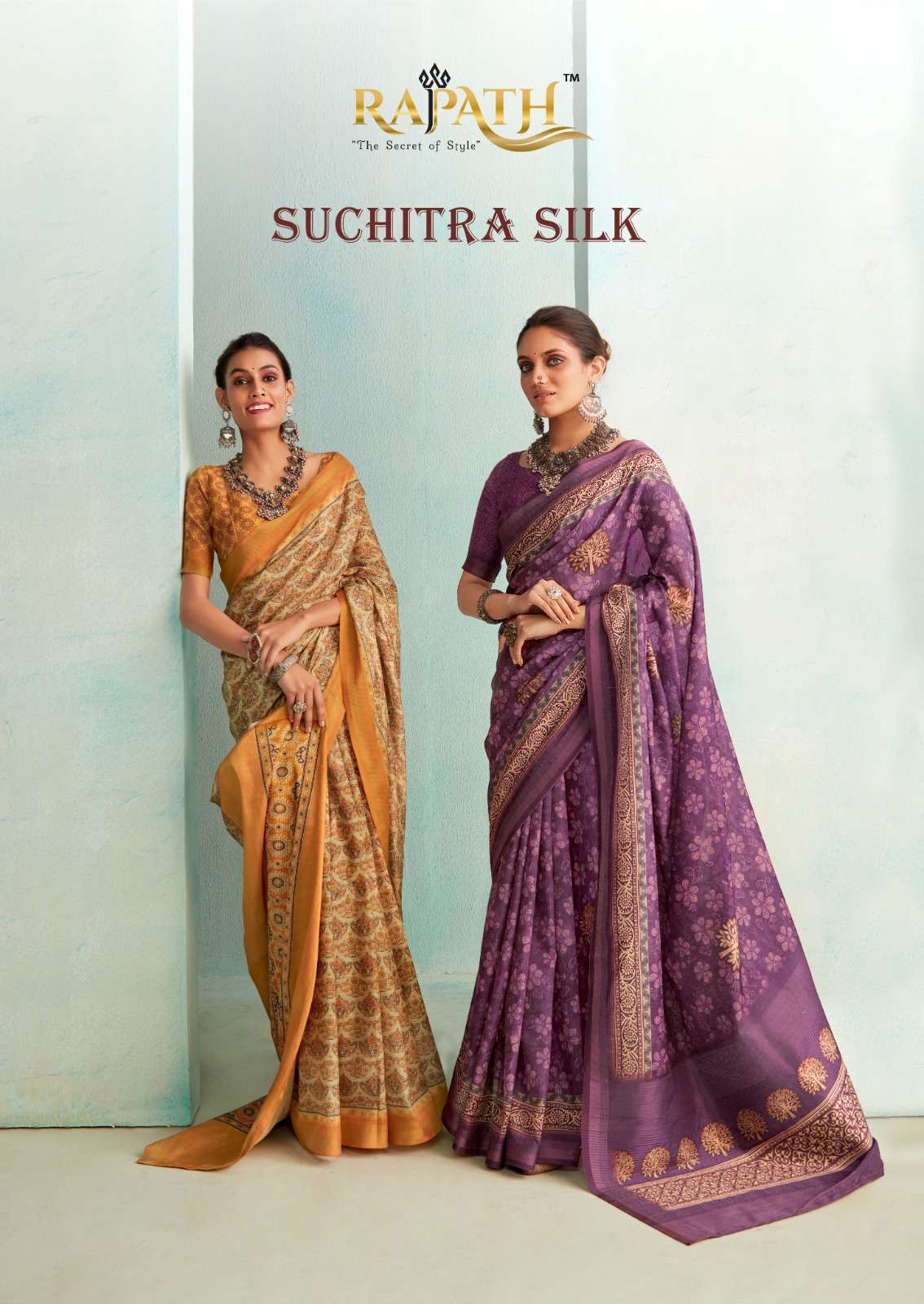 SUCHITRA SILK SERIES 360001 TO 360010 BY RAJPATH HANDLOOM WEAVING SILK SAREES 