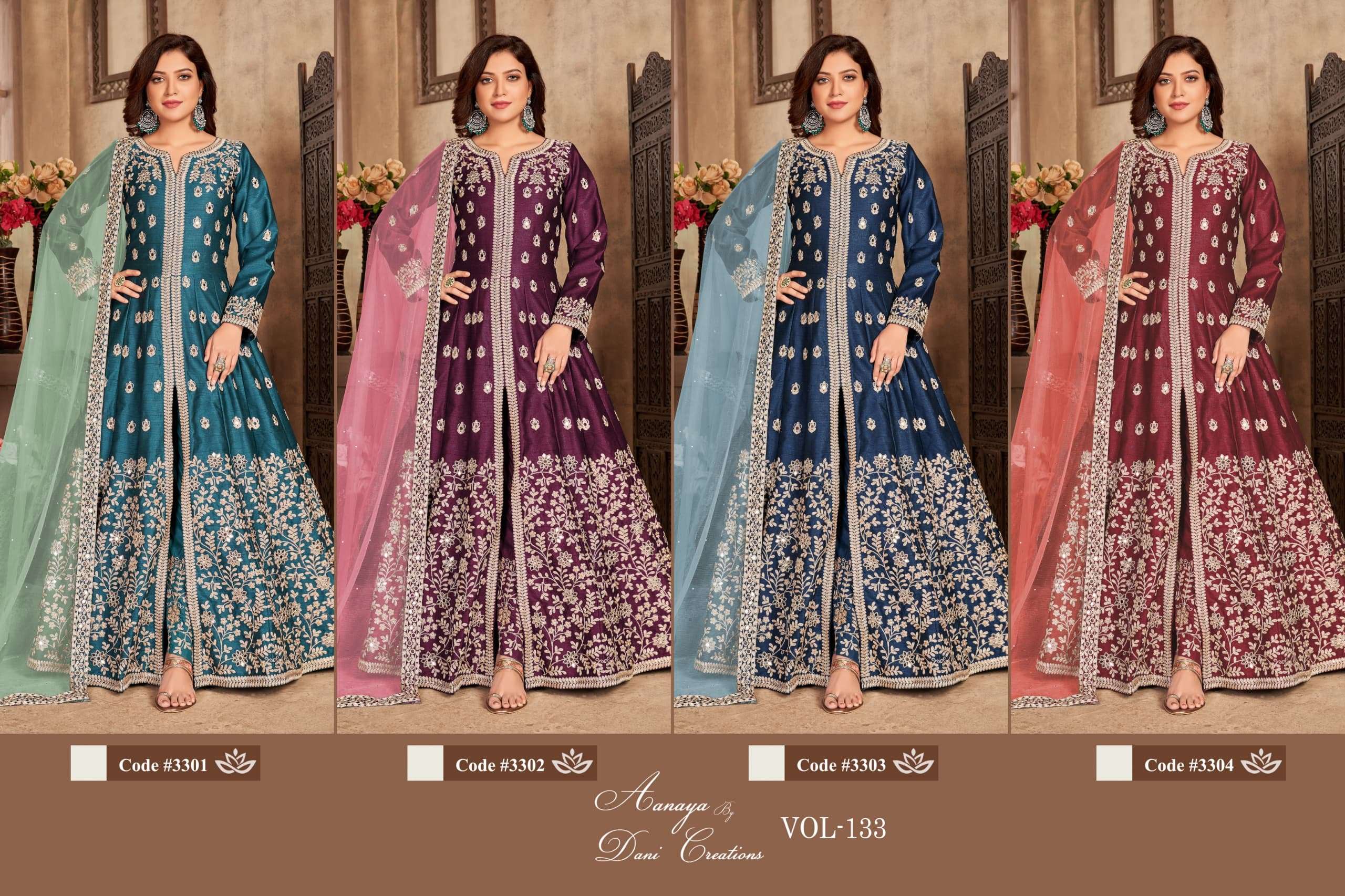 AANAYA VOL 133 BY DANI CREATIONS ANARKALI SUITS 