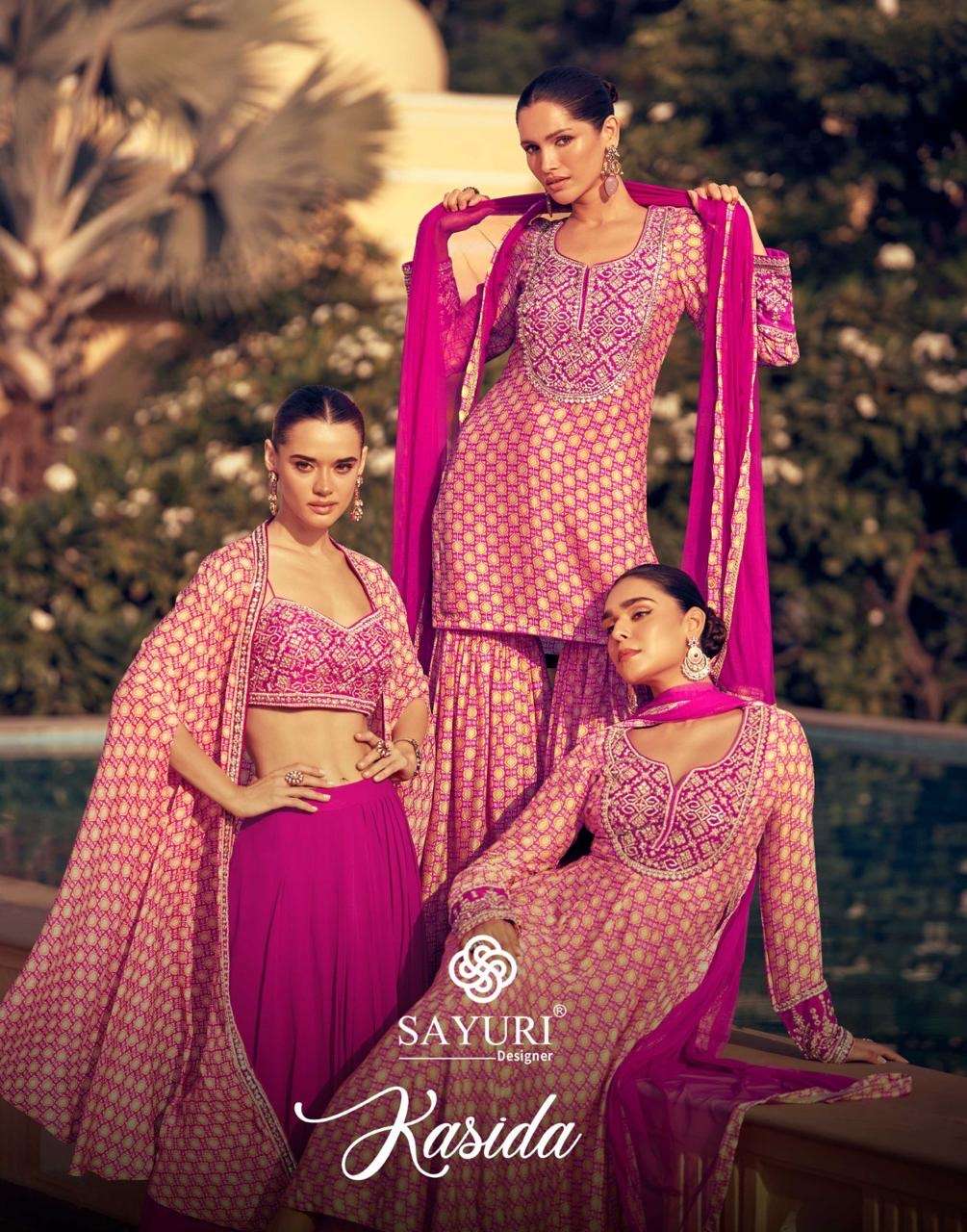 Kasida series 5712 to 5714 by sayuri designer crop top Colection manufactur surat