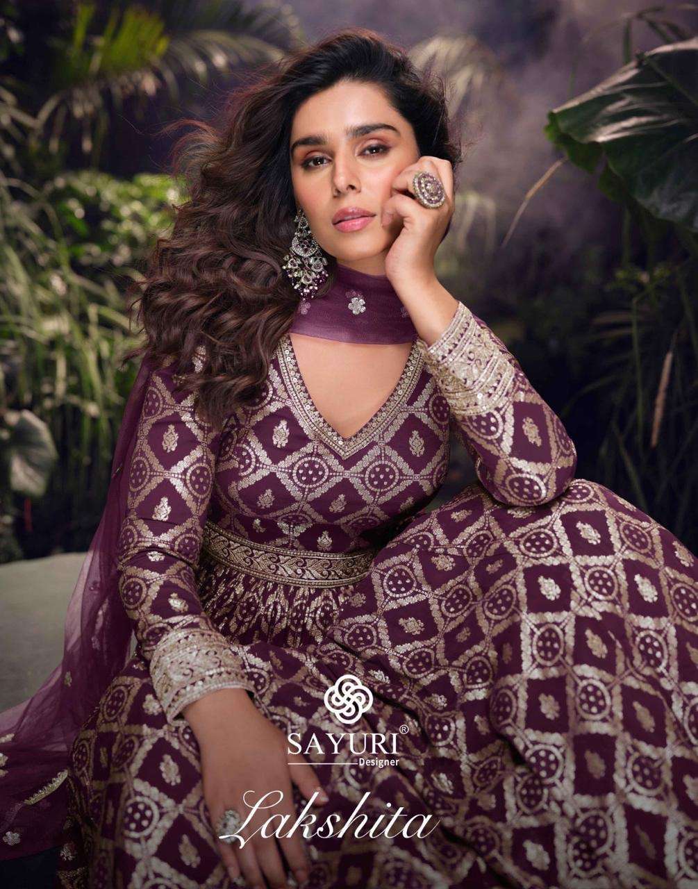 Lakshita by sayuri designer long gown ready made collection manufacturer surat 