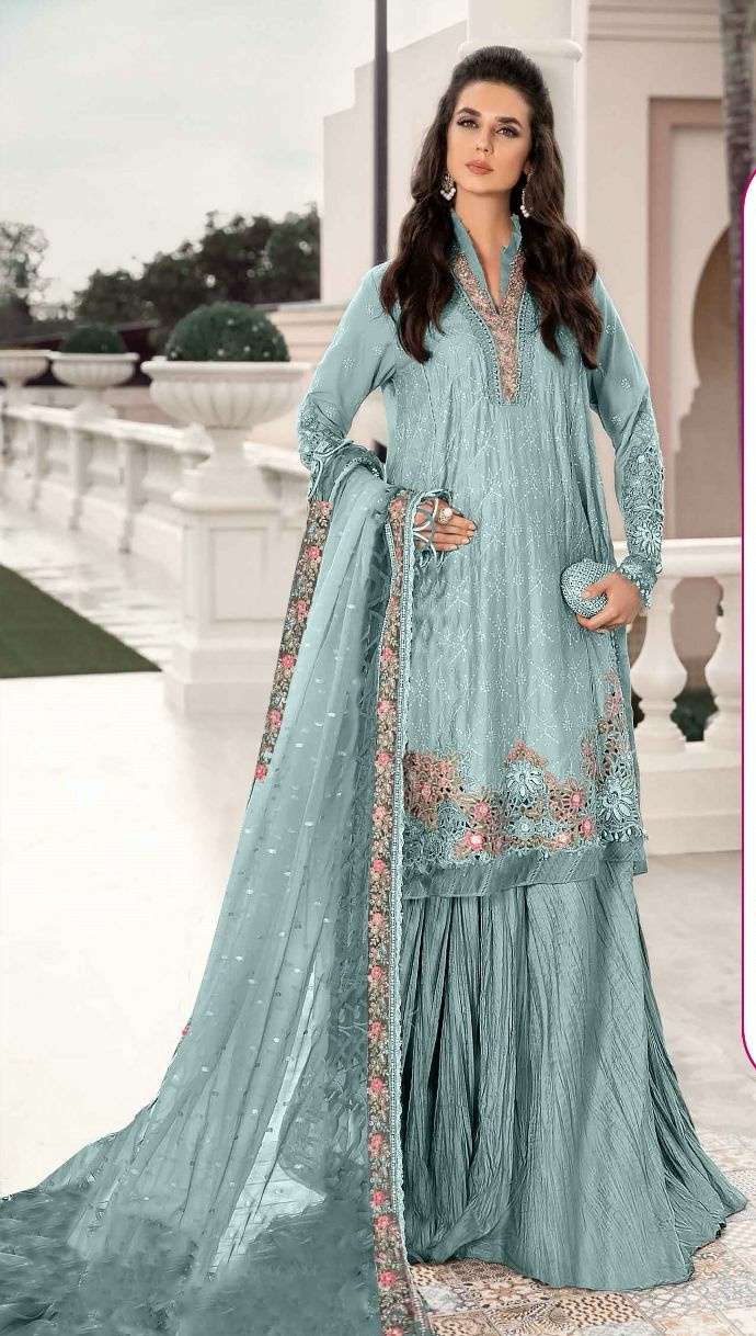 ROSEMEEN D NO C 1762 by FEPIC ORGANZA suit collection manufacturer surat 