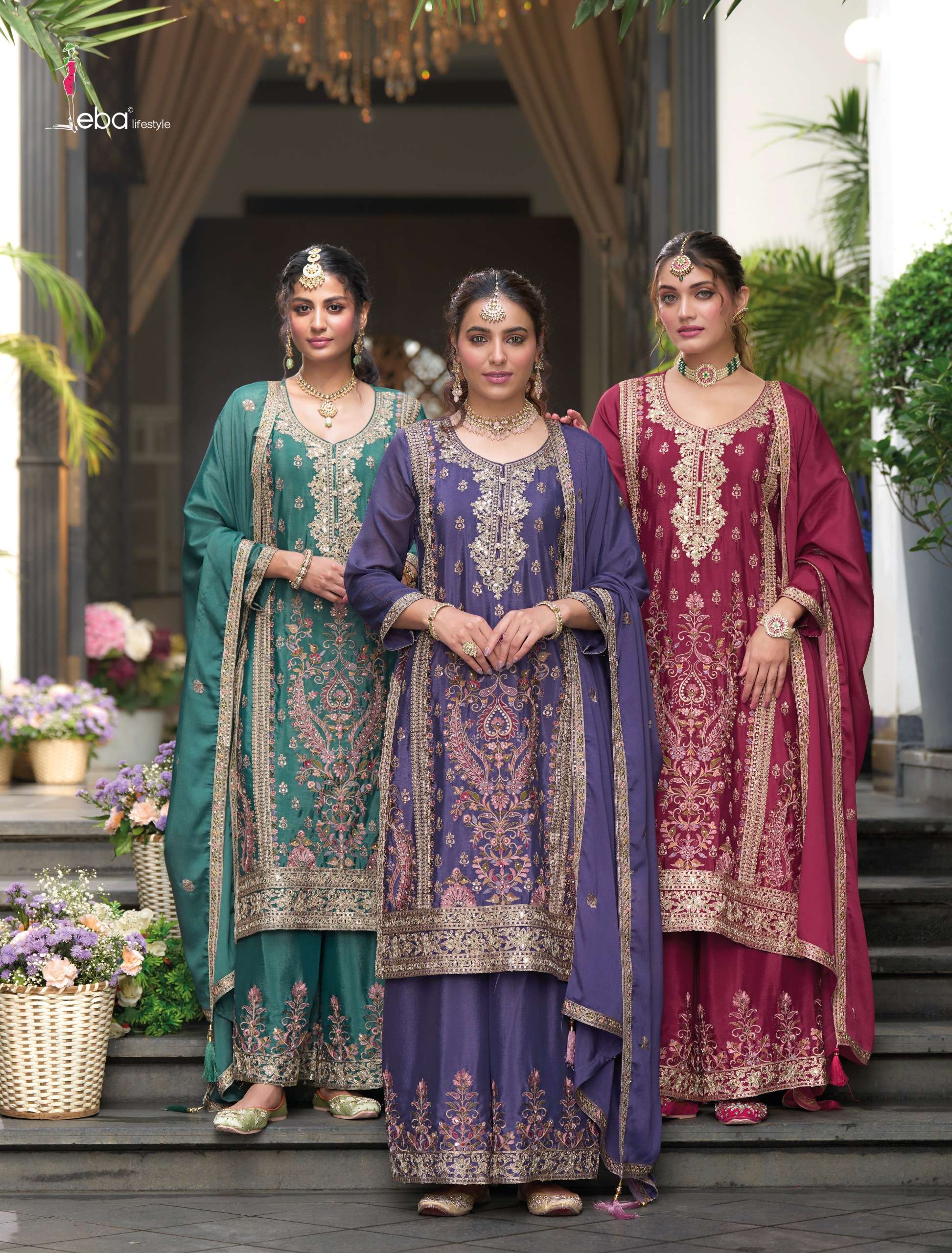 RUBY by eba hevey Chinon suit collection manufacturer surat 