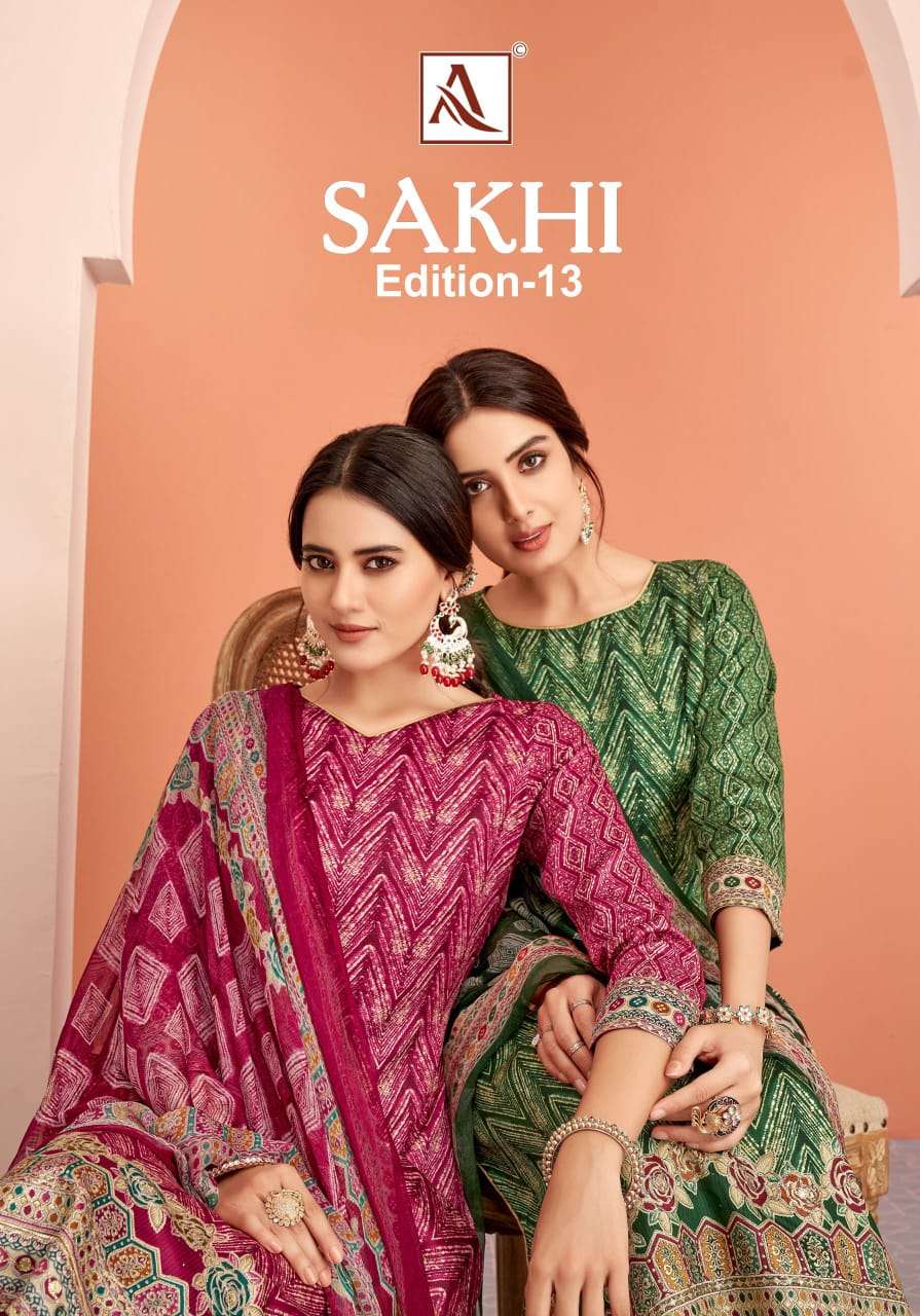 Sakthi 13 by Alok Suit zam printed collection manufacturer surat 