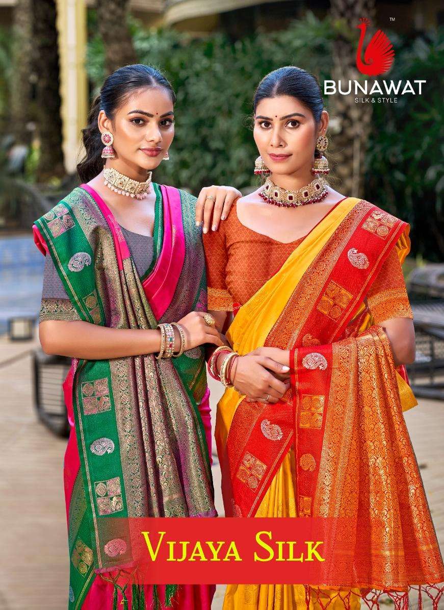 Vijaya silk by bunawat exclusive saree manufacturer surat 