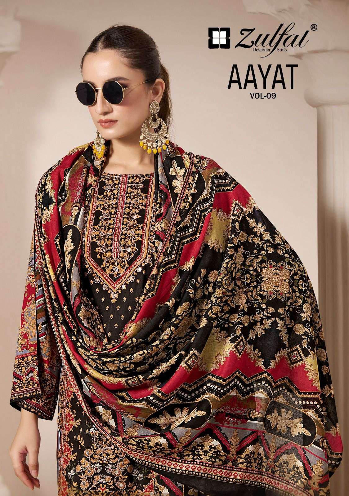 AAYAT VOL 9 by ZULFAT Rayon exclusive suit collection manufacturer surat 