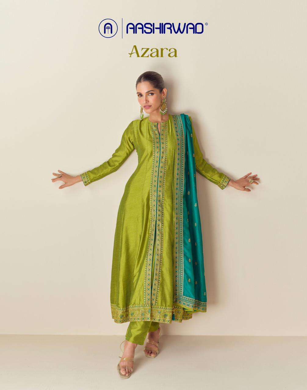 AZARA by AASHIRWAD CREATION  PREMIUM SILK kurti collection manufacturer surat 