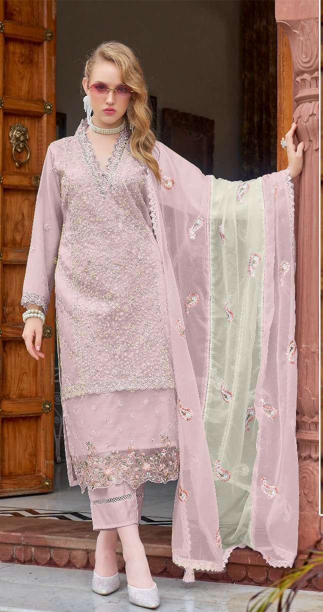 ROSEMEEN D NO 1936 By FEPIC ORGANZA suit collection manufacturer surat 