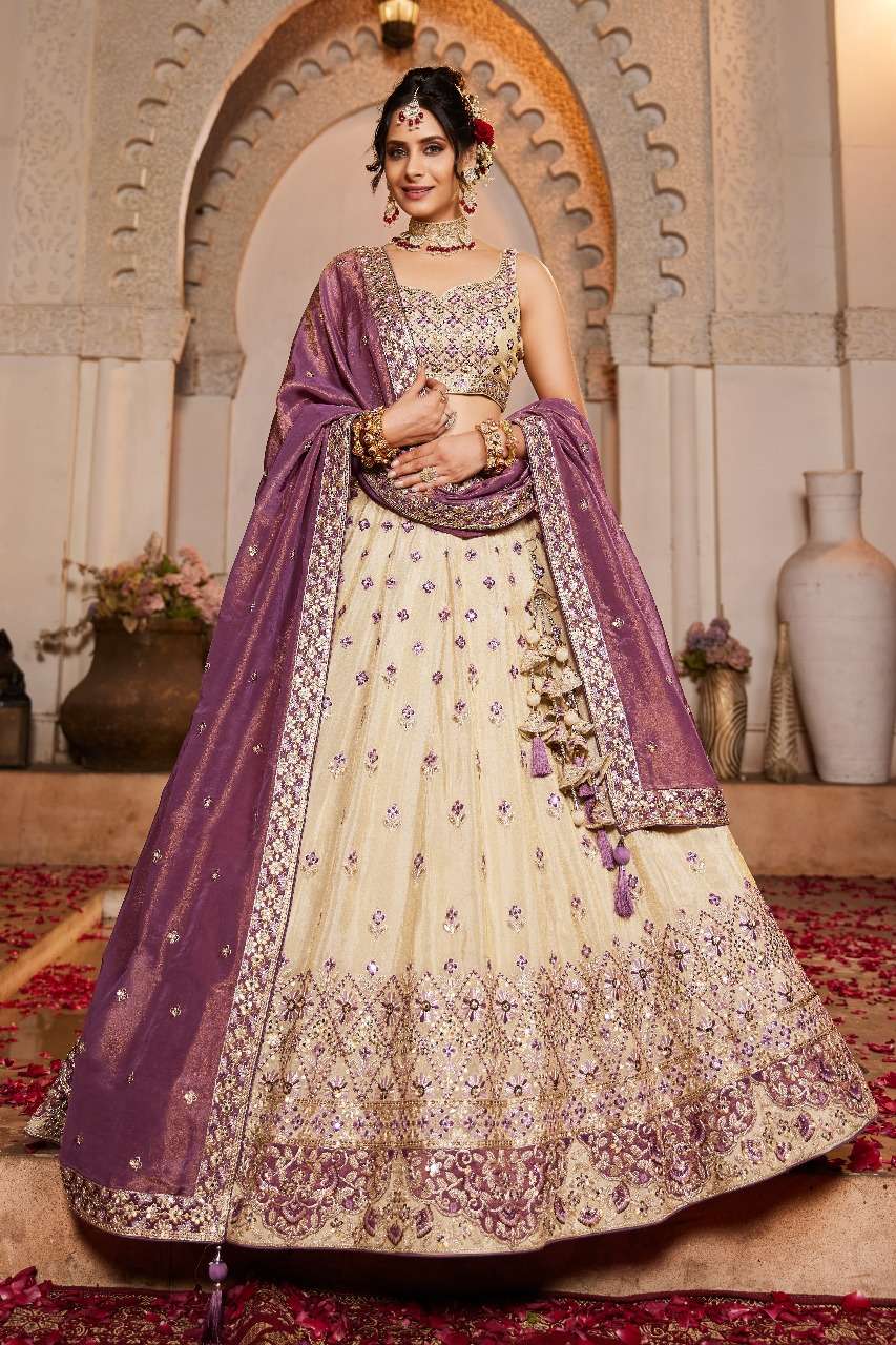 6122 ADORN CRAFT  Purple 6122 PURPL Teal 6122 TEAL tissue lehenga choli collection manufacturer sura...