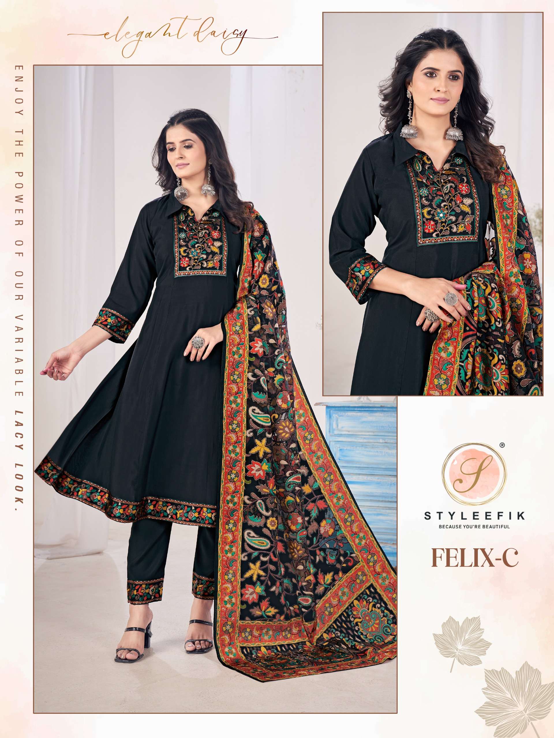 Felix by styleefik Lenging Silk suit collection manufacturer surat 