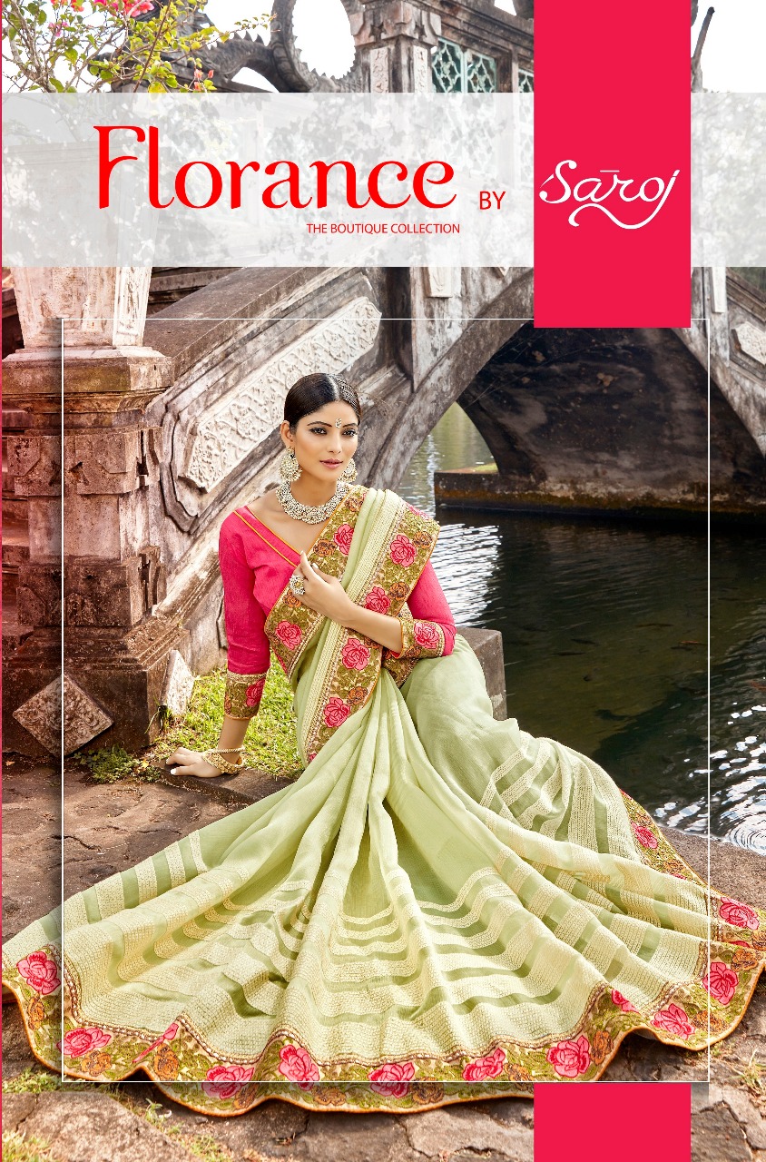 Florance By Saroj 17001 Series Designer Saree Catlog Wholesale Dealer Surat