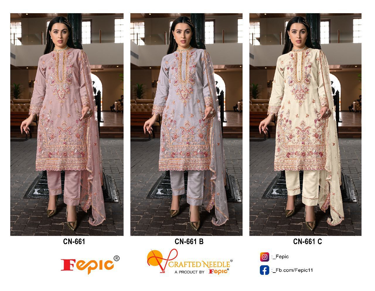 Cn 661 By Crafted Needle By Fepic Redymade Collection Manufacturer Surat