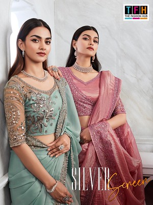 Sliver Screen 19 Series 29001 To 29018 By Tfh Stylish Sarees