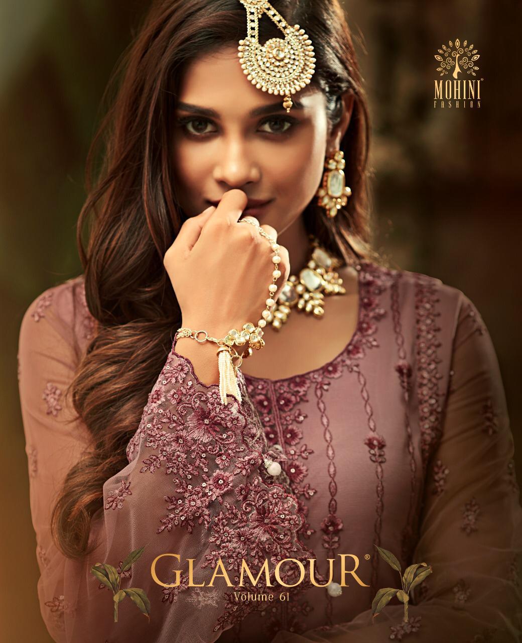 Glamour Vol 61 By Mohini 61001 Series Designer Bridal Sarara Pakistani Style Suit Collection Wholesa...