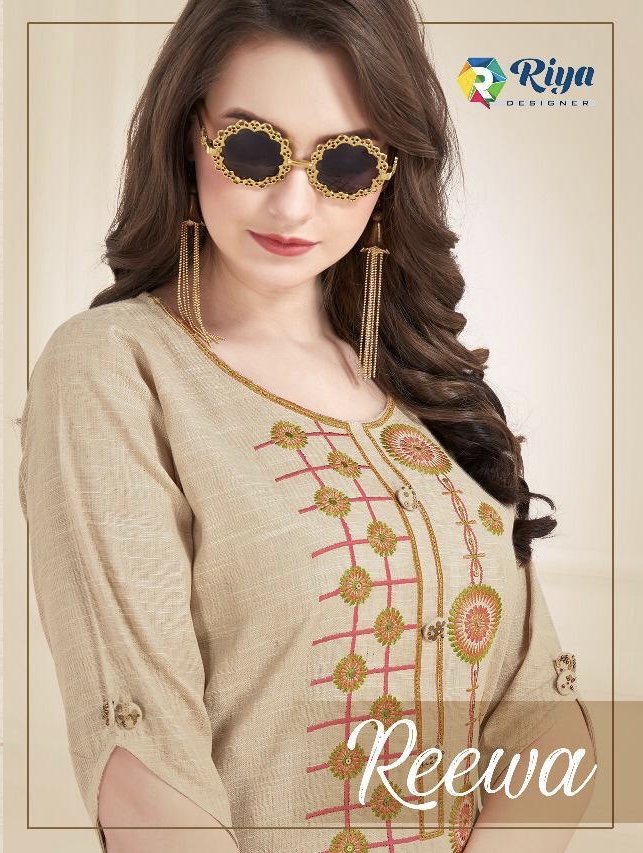 Seewa By Riya Designer 1001 Series Fancy Handloom Khadi Cotton Kurti Catlog Wholesaler Surat