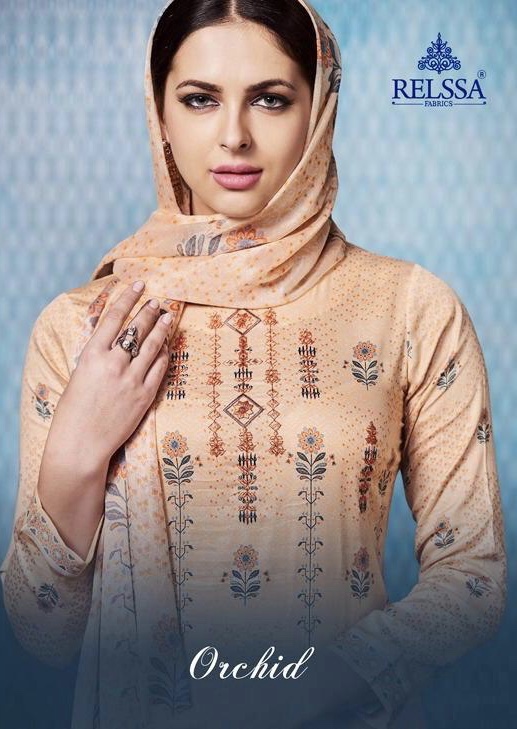 Orchid By Relssa 2901 Series Fancy Cotton Satin Salwar Kameez Catlog Wholesaler Surat