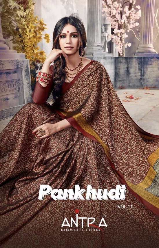 Antra Lifestyle Pankhudi Vol 11 52681 Series Print Saree