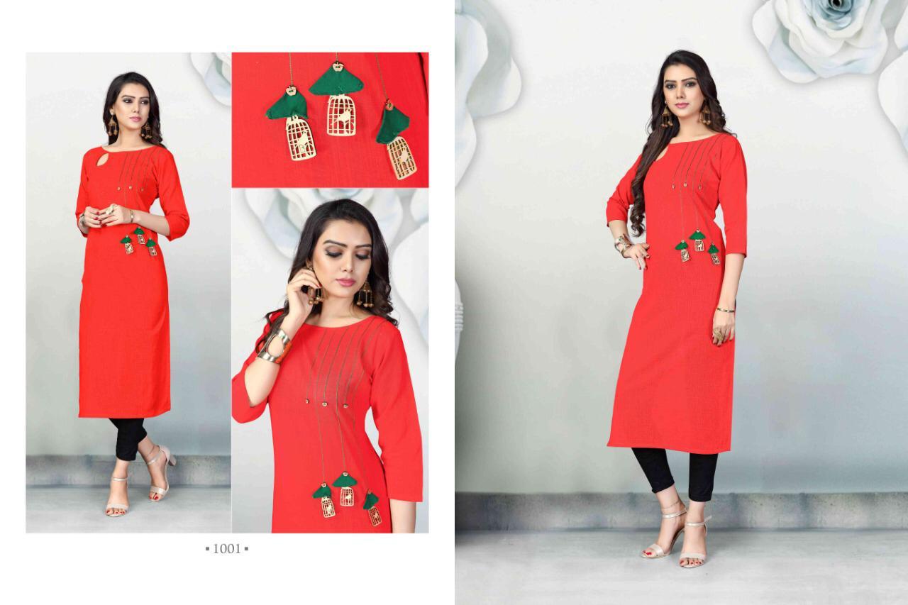 Kurti Times Fancy Cotton Slub Kurti Collection Wholesaler Surat