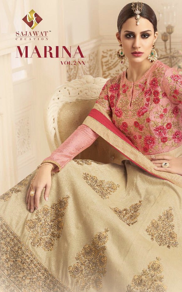 Sajawat Marina Vol 2 Nx 4201 Series Designer Gown Suits