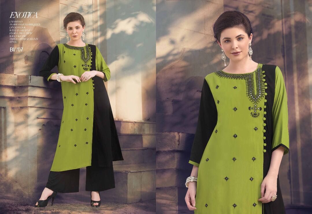 Blossom Vol 2 Reyon Kurtis Wholesale Supplier And Dealer Surat