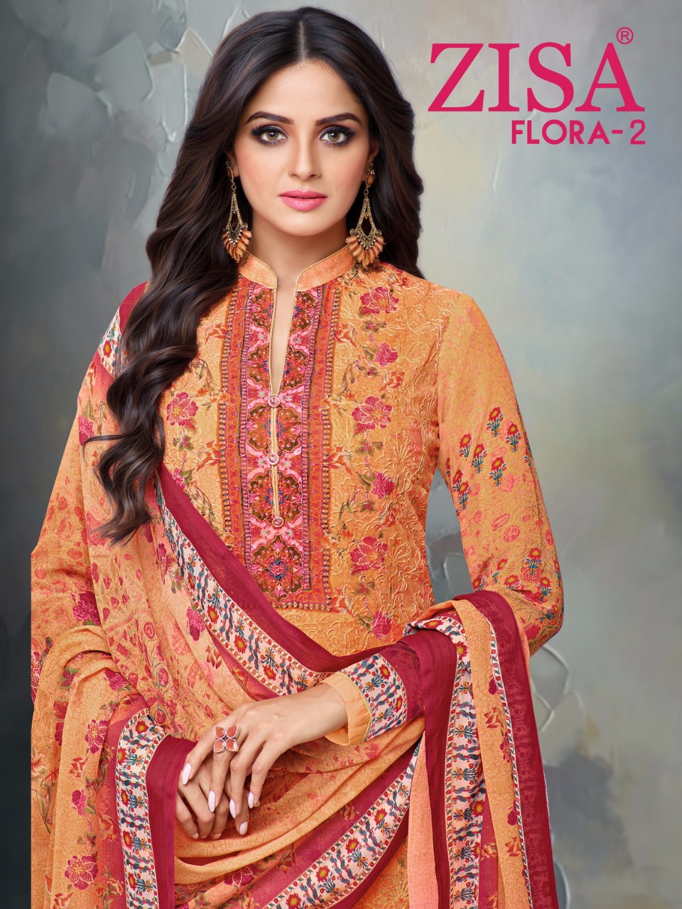 Zisa Flora Vol 2 Pure Georgett Suits