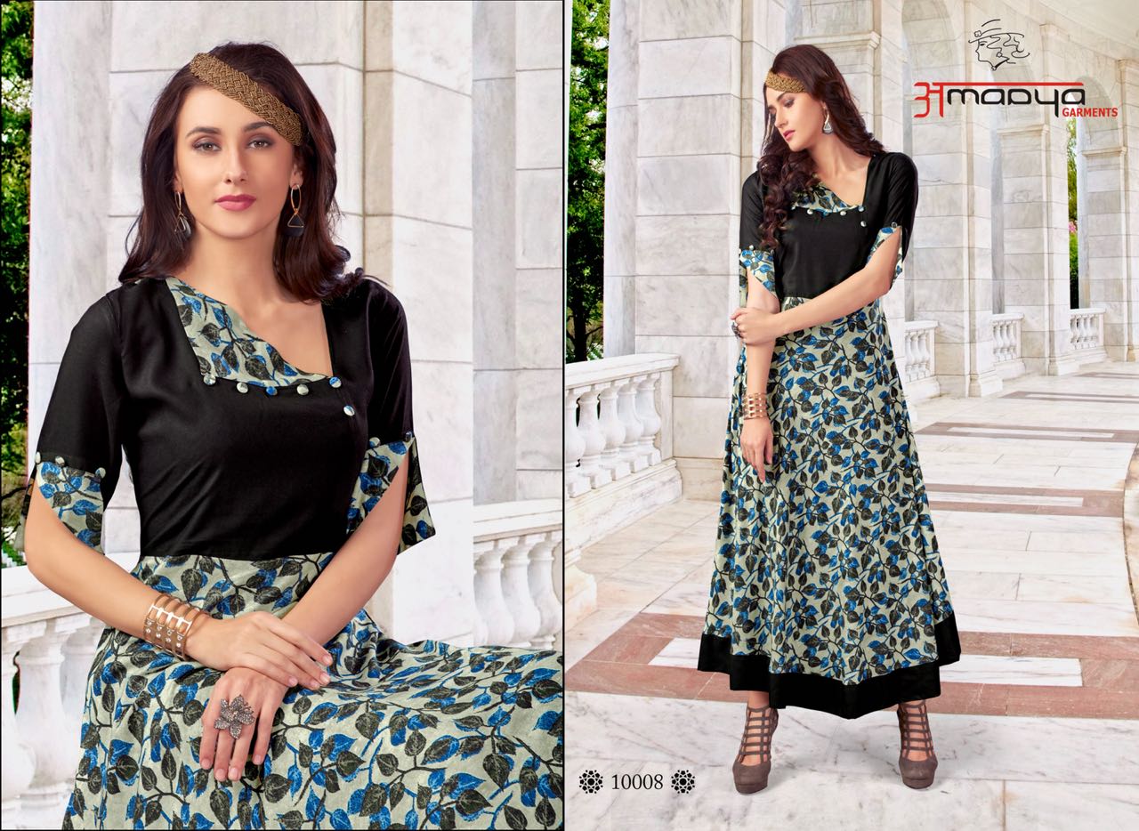 Wardrobe Vol 3 By   Amaaya  Reyon Printed Kurtis Wholesale Supplier And Dealer Gujarat