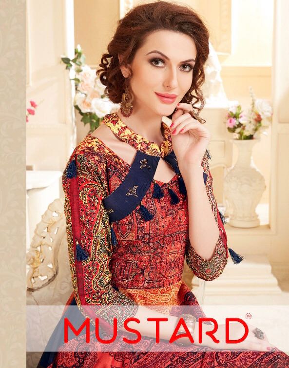 Festive Tales By Mustard Floor Length Silk Designer Gown Wholesale Supplier And Dealer Surat