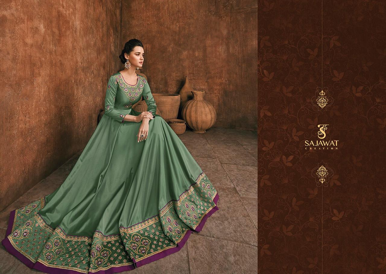 Bride Vol 5 By Sajawat Creation Series  39031 To 39036 Ready To Wear Gowns Wholesale Supplier And De...