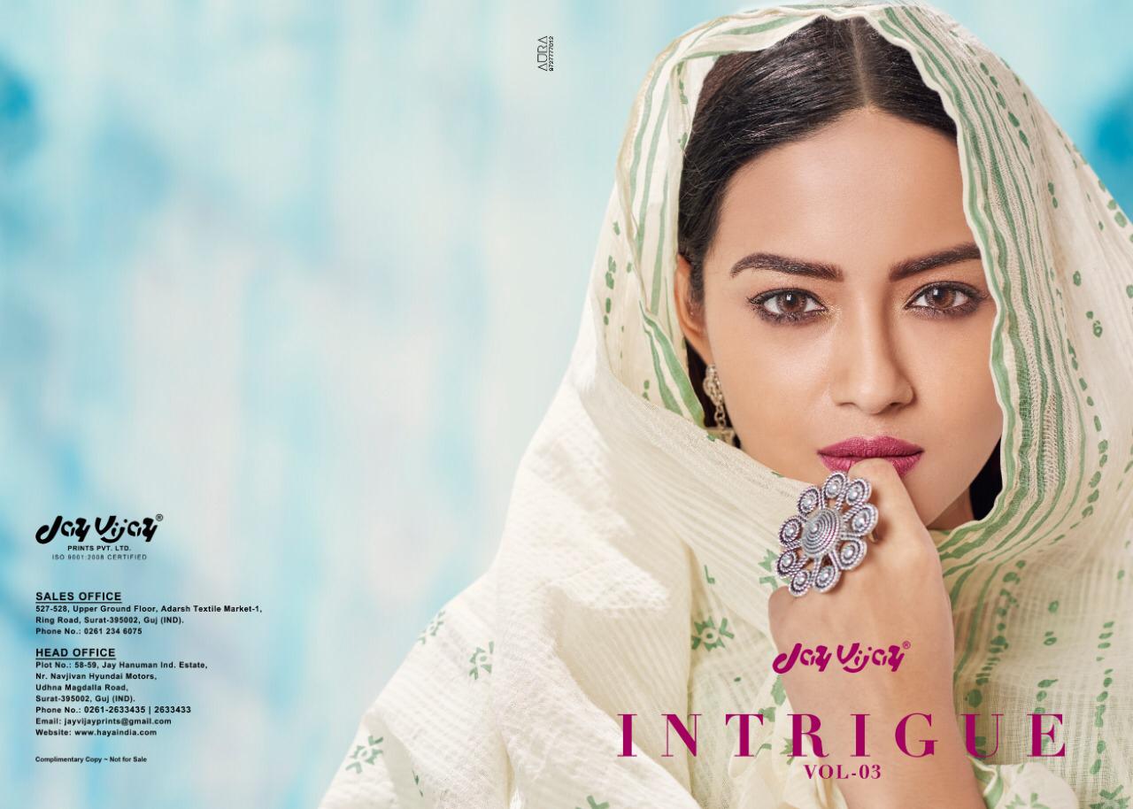 Intrigue Vol 2 By Jay Vijay Cotton Block Printed Suits Wholesale Supplier Surat