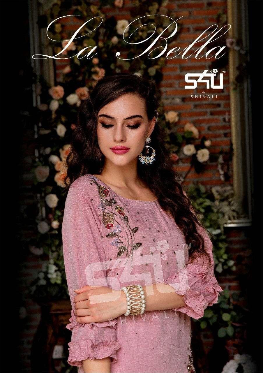 La Bella By S4u Shivali Musline Designer Kurtis Wholesale Supplier India