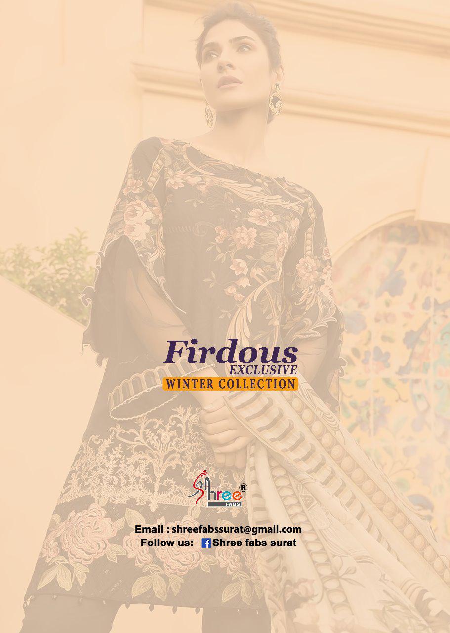 Firdous Exclusive Winter Collection By Shree Fabs Pashmina Suits Wholesale Supplier Gujarat