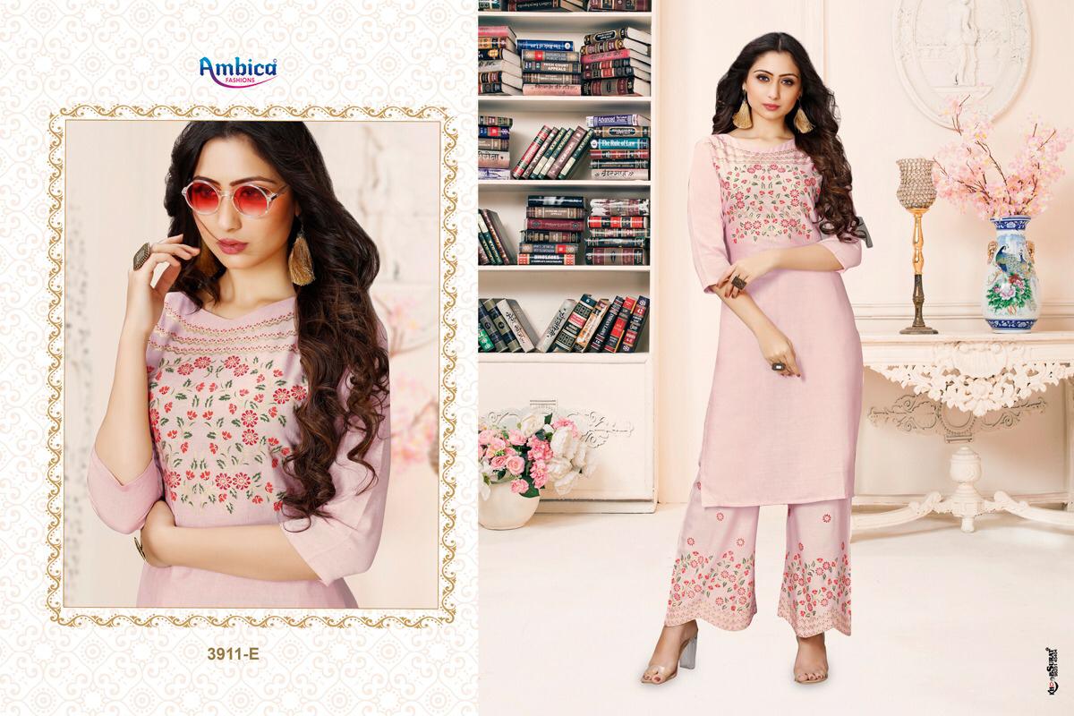 Aishani By Ambica Kurtis With Pant Wholesale Supplier Gujarat