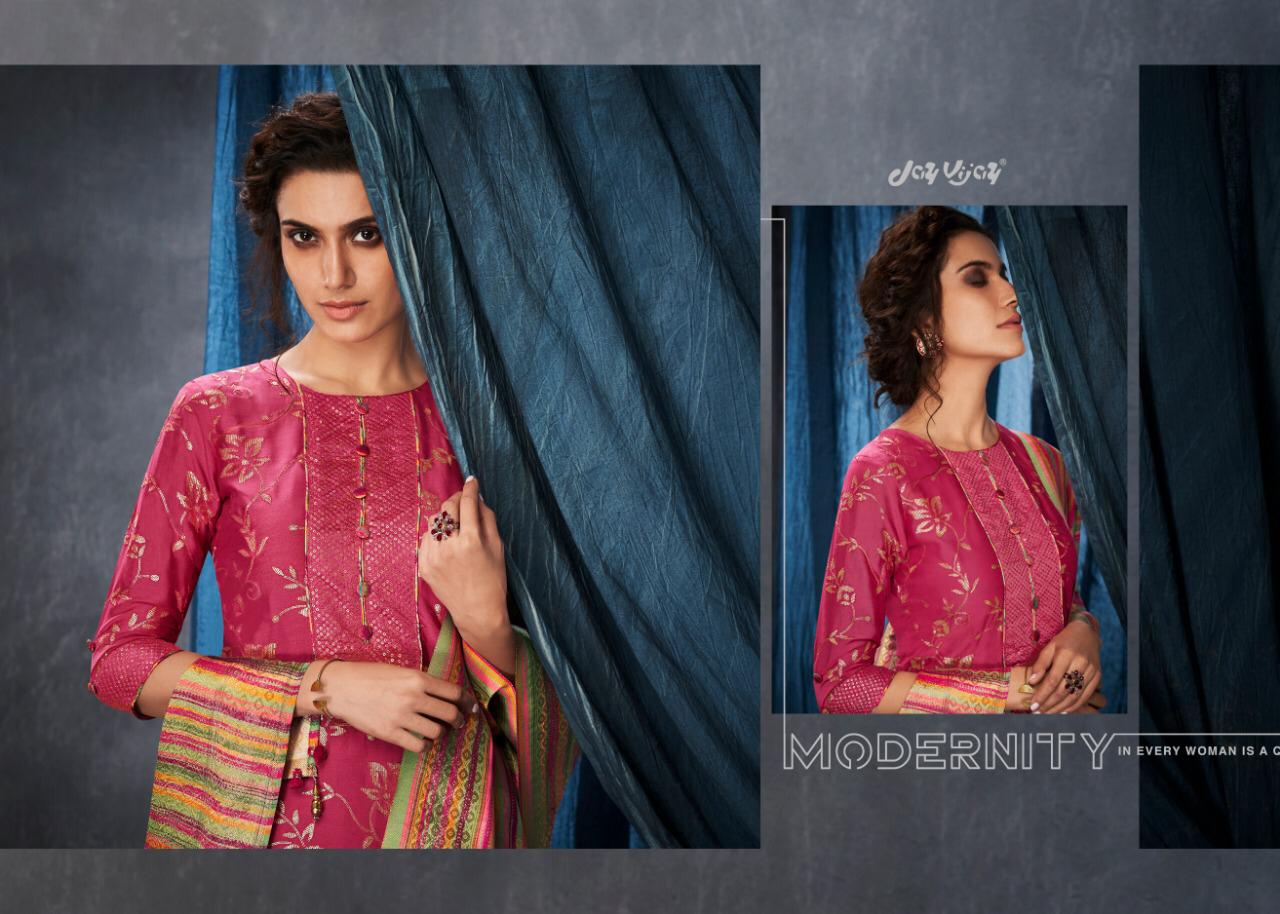 Maileen By Jay Vijay Silk Designer Occasional Wear Dress Material Wholesale Supplier Gujarat