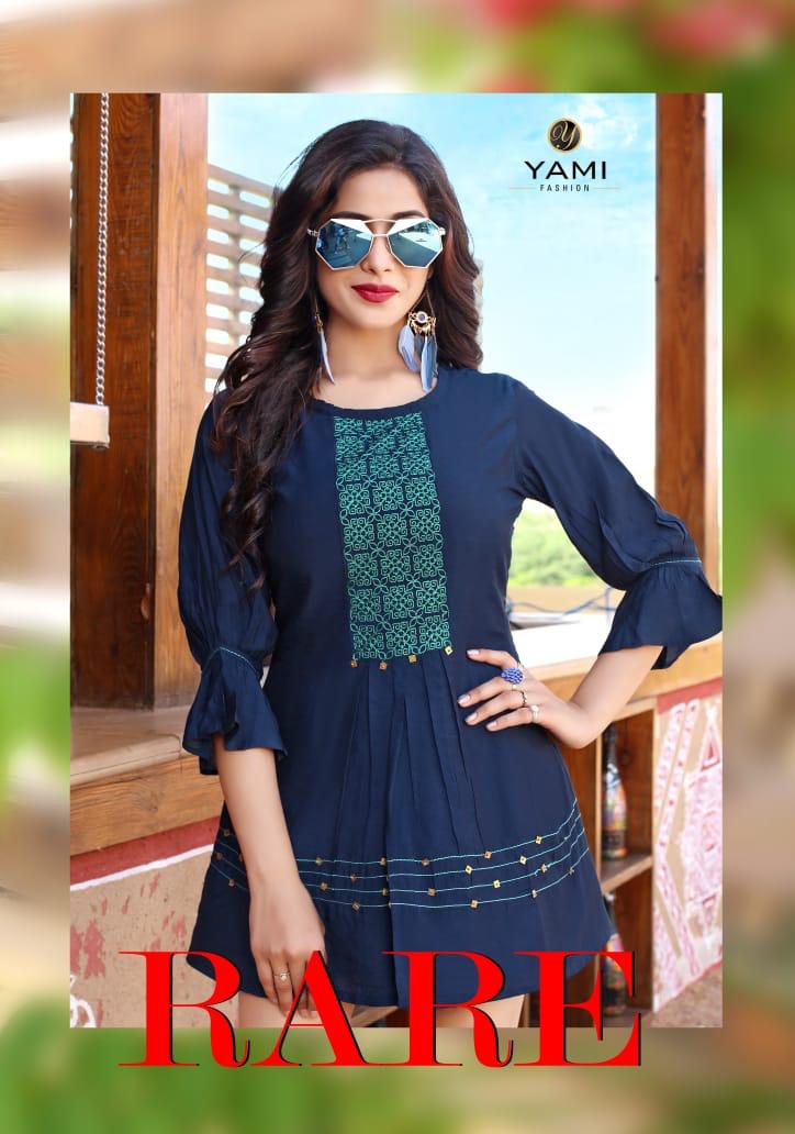 Rare By Yami Fashion Viscose Chanderi Western Tops Wholesale Supplier And Dealer Surat