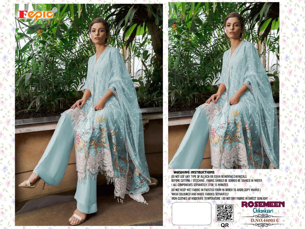 Rosemeen Chikankaari Blockbuster Nx By Fepic Pakistani Suits Wholesale Supplier And Dealer Gujarat