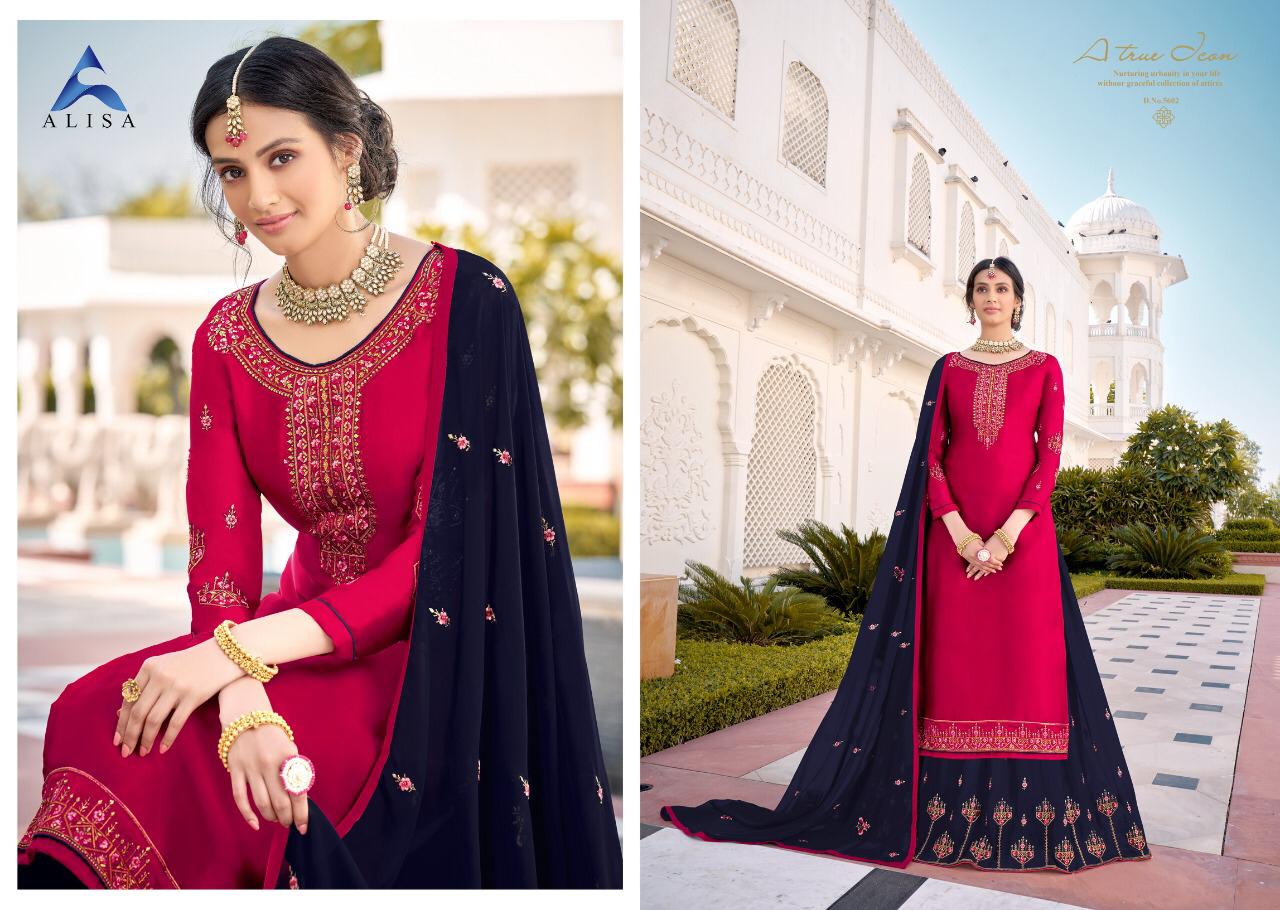 Kiara Vol 5 By Alisa Designer Party Wear Suits Wholesale Supplier Gujarat