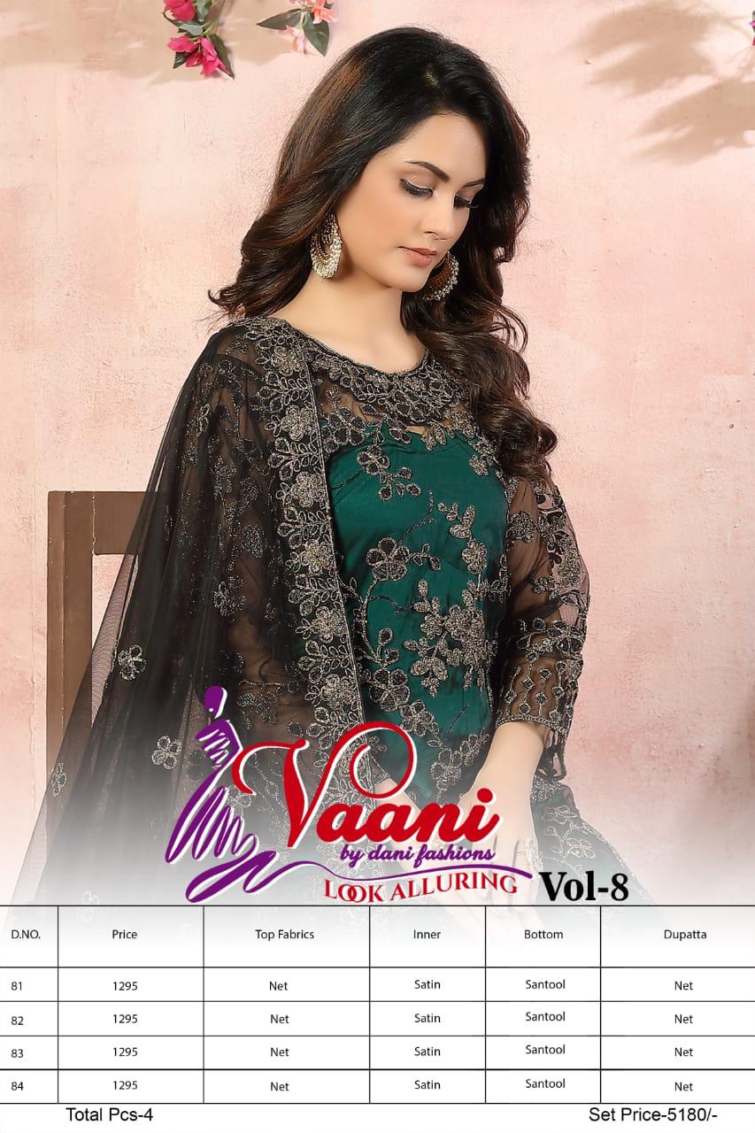 Vaani Vol 8 Series 81 To 84 Single And Set Stockiest And Supplier From Surat