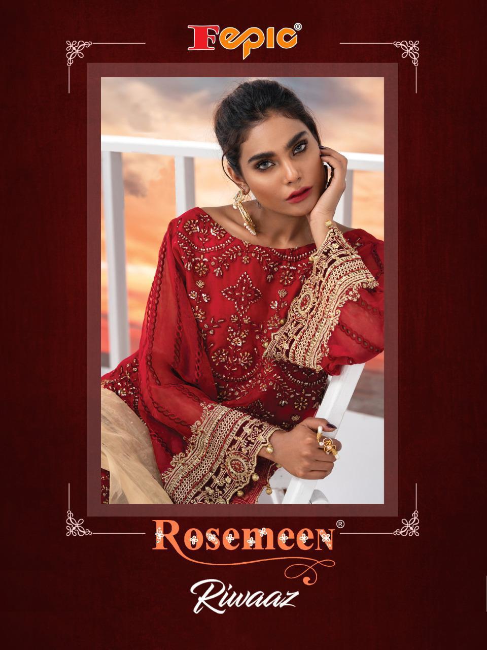 Rosemeen Riwaaz Series 70001 To 70005 By Fepic Set Stockiest And Supplier From Surat