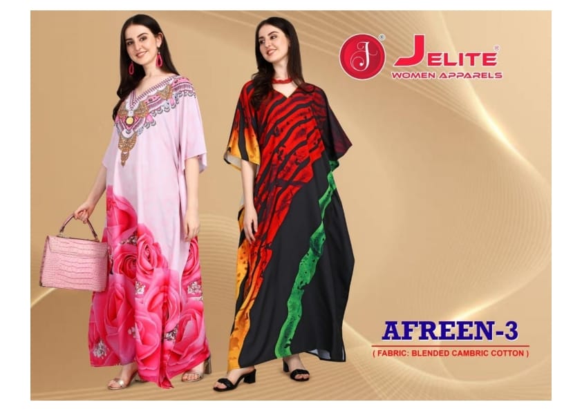 Afreen Vol 3 By Jelite Kaftans Wholesaler Supplier From Surat