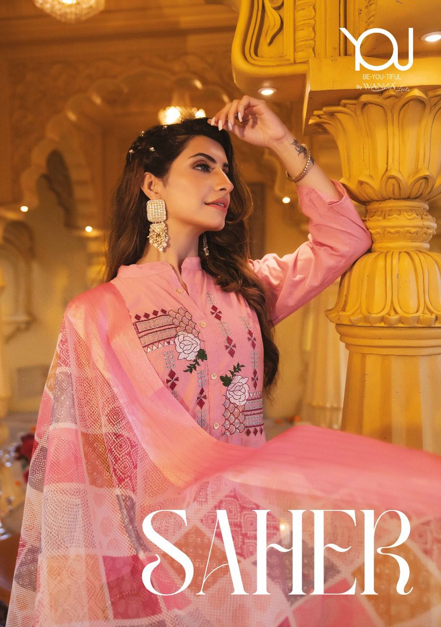 Saher By Wanna You Stylish Wear Top Bottom With Dupatta Wholesaler Supplier From Surat