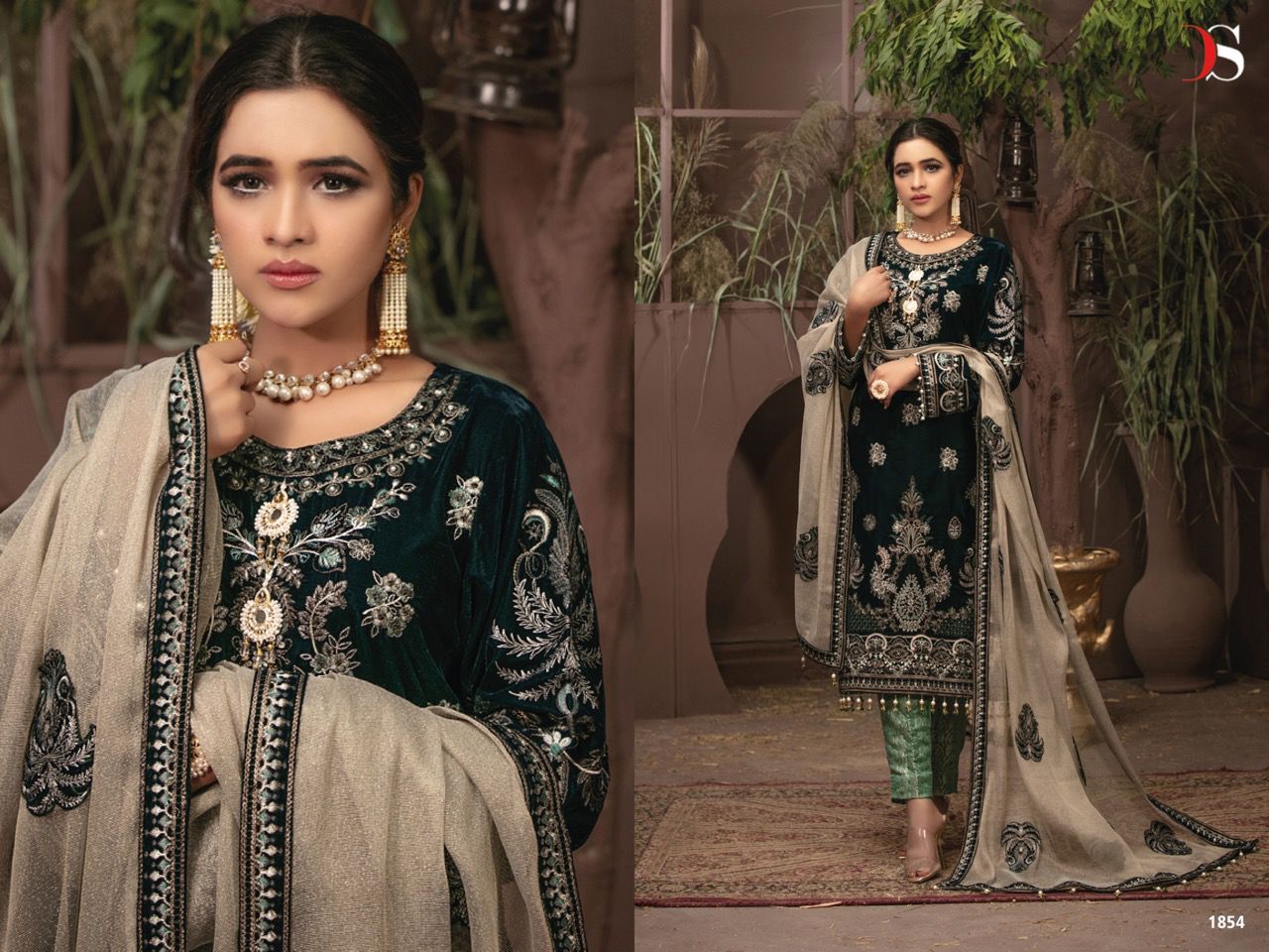 Rangrasiya Velvet D No 1854 By Deepsy Suits Single Available Wholesaler Surat