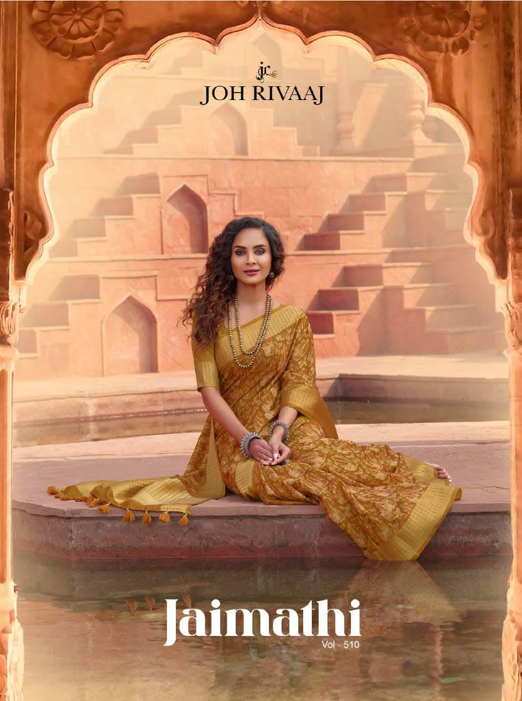 Jaimathi Vol 510 Series 51001 To 51009 By Joh Rivaaj Fancy Saree Collection Manufacturer Surat