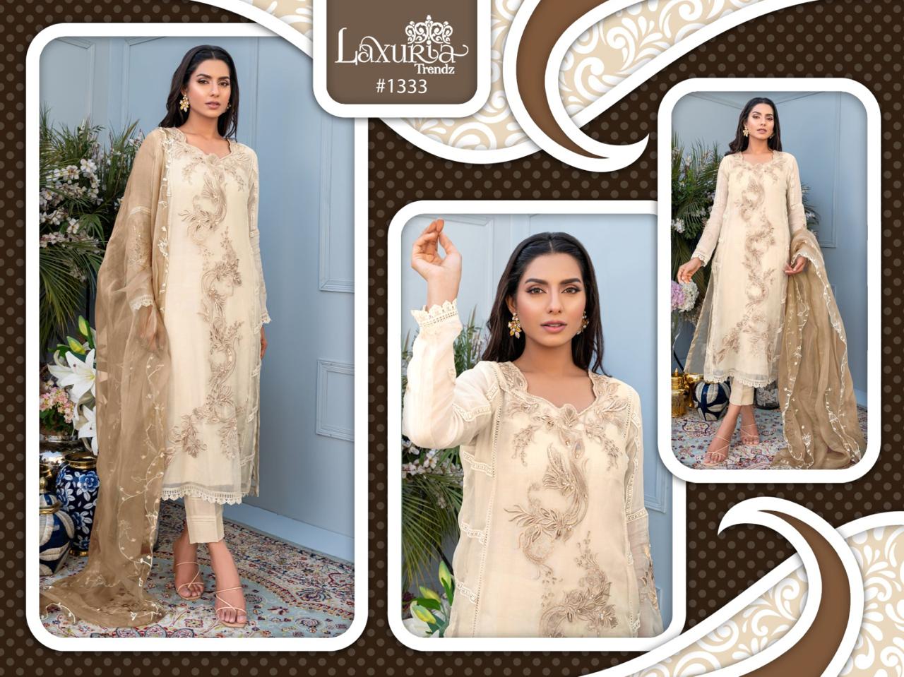 Laxuria Trendz D No 1333 Georgette Pakistani Collection Manufacturer Surat